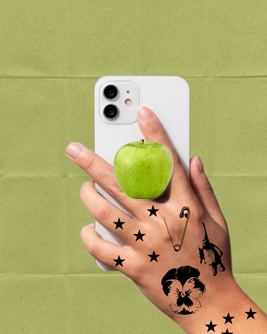 Acrylic phone grips