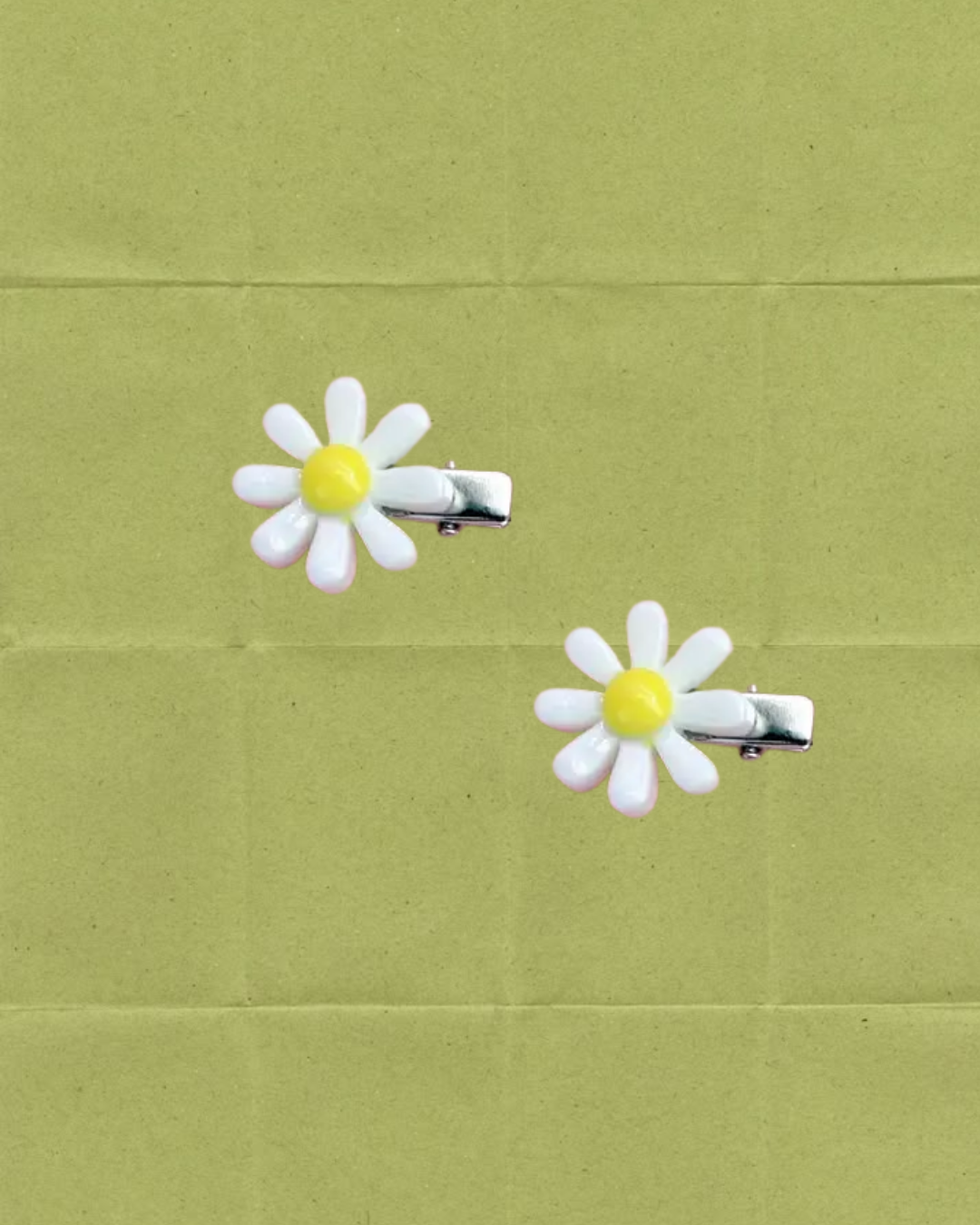 Daisy Flower Barrette Hair Clip