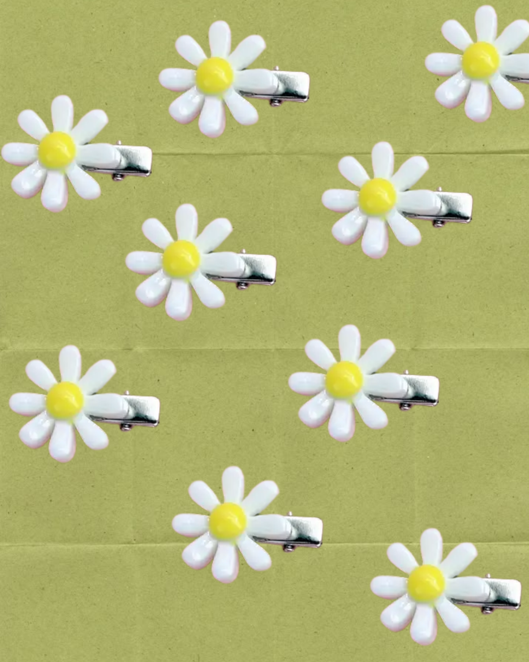 Daisy Flower Barrette Hair Clip