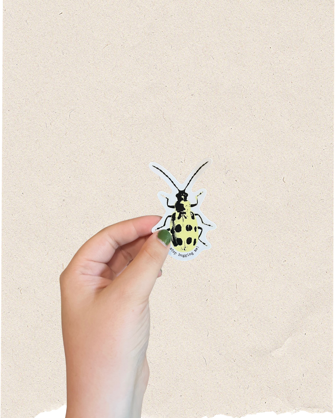 2.5" Stop Bugging Me Sticker