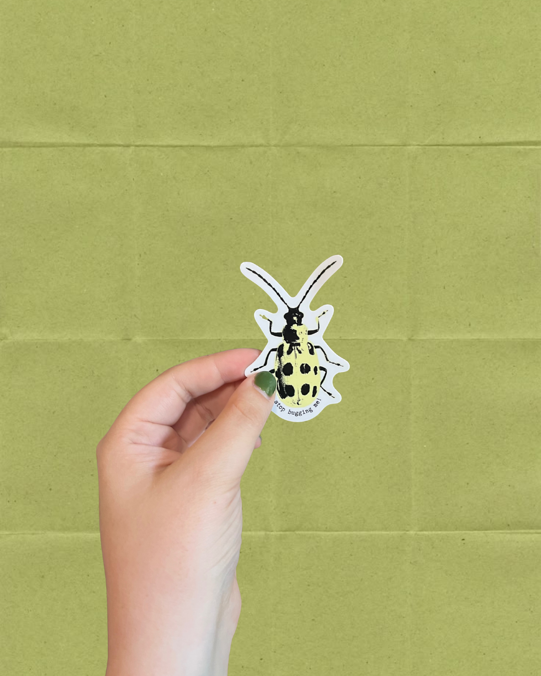 2.5" Stop Bugging Me Sticker