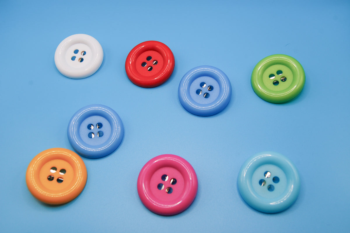 Giant Button Hair Clip Barrette Set