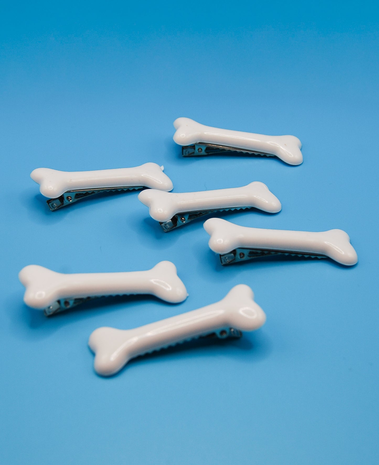 Cartoon Bone Hair Clip Barrette Set