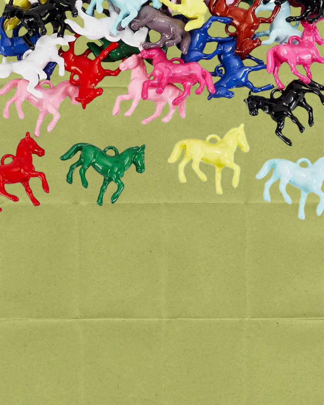 Toy horse trinket keychain