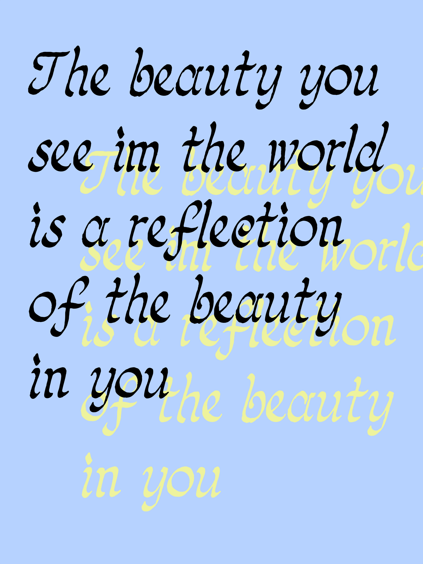The beauty you see in the world print: Funky Art Illustration