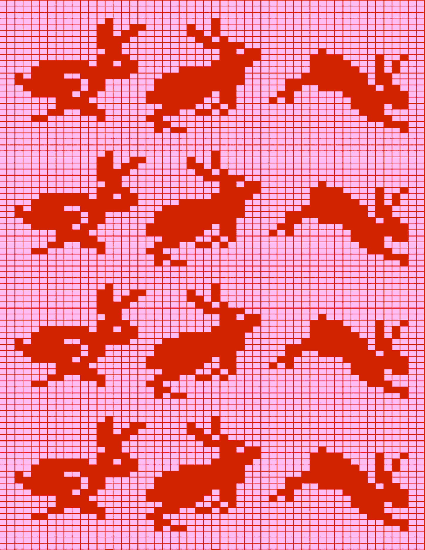 Pixel Bunny print