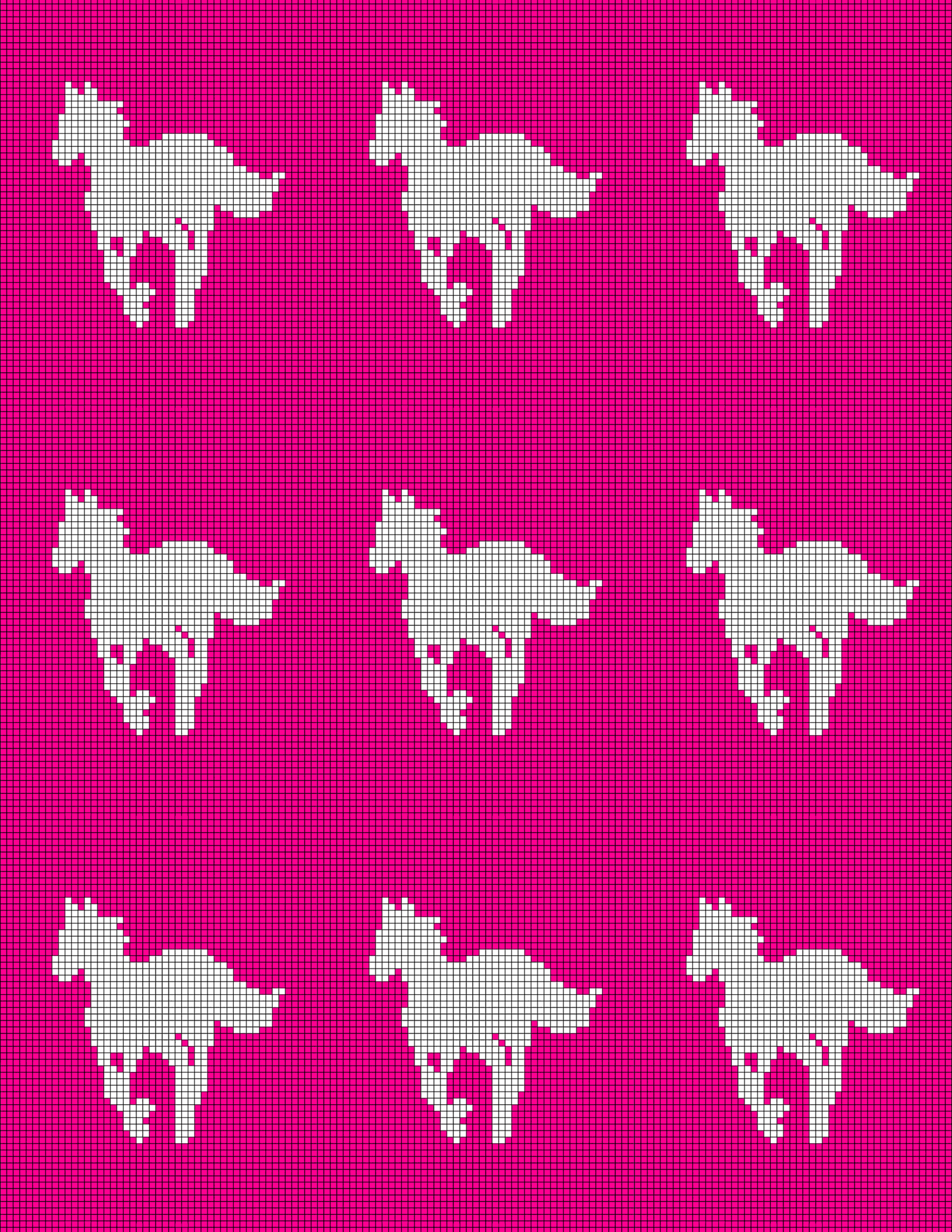 Pixel Horse print