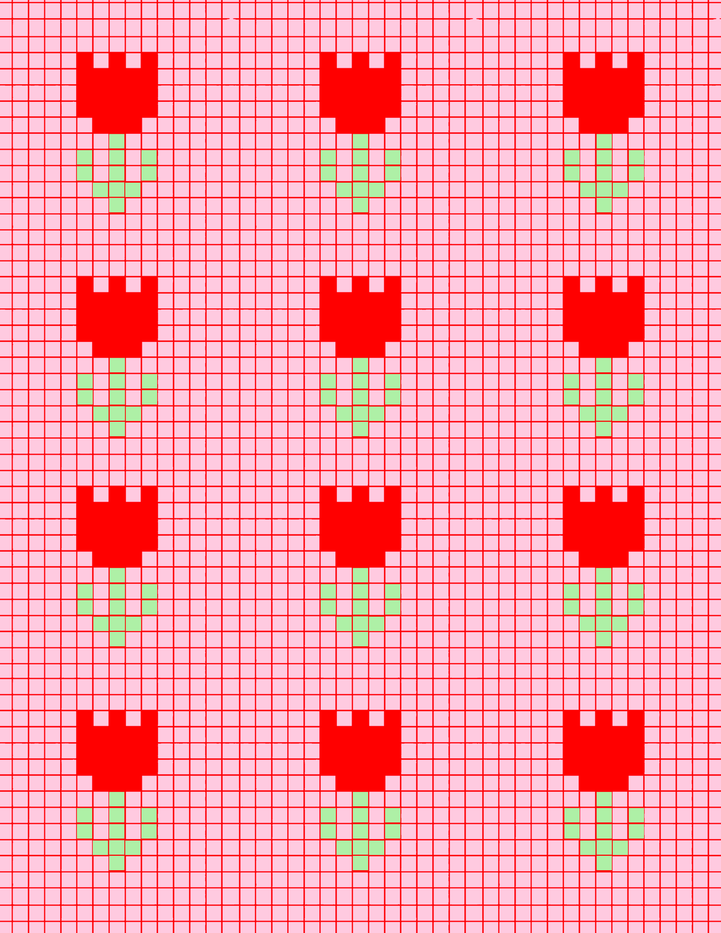 Pixel Tulip print