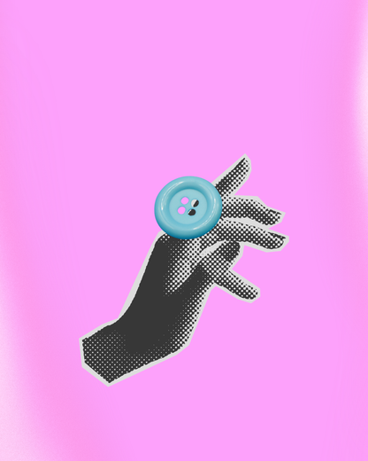 Giant Button Adjustable Ring