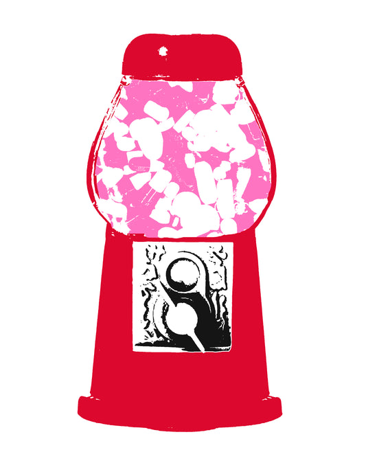 8.5 x 11 Gumball Machine/Pills Print