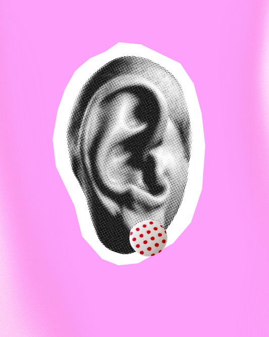 Vintage Mini Fabric Button Earrings
