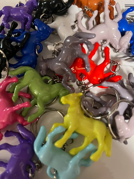 Toy horse trinket keychain