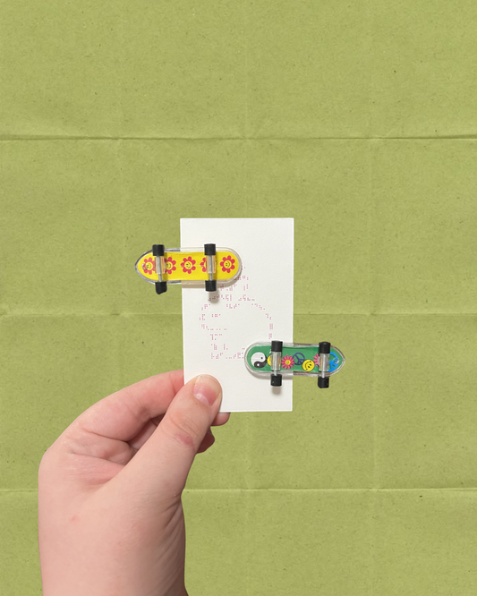 Mini Skateboard Hair Clip Barrette Set