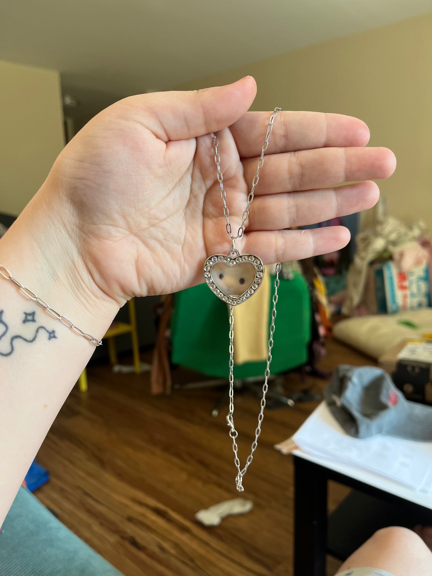 Interchangeable Photo Frame Pendant - Keychain or Necklace