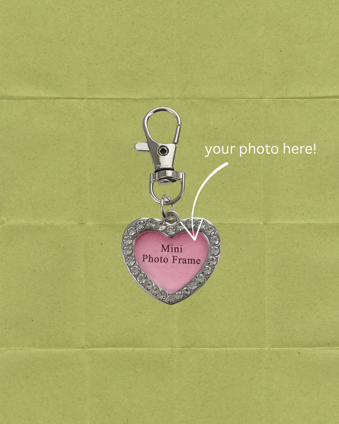 Interchangeable Photo Frame Pendant - Keychain or Necklace