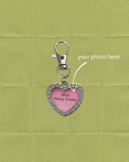 Interchangeable Photo Frame Pendant - Keychain or Necklace