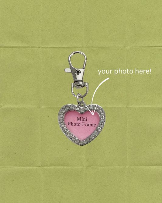 Interchangeable Photo Frame Pendant - Keychain or Necklace