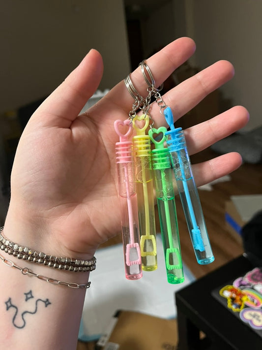Bubble wand keychain