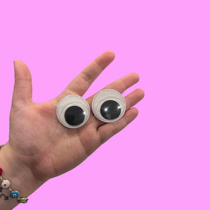 Upcycled Googly Eye Hair Clip Barrette Set
