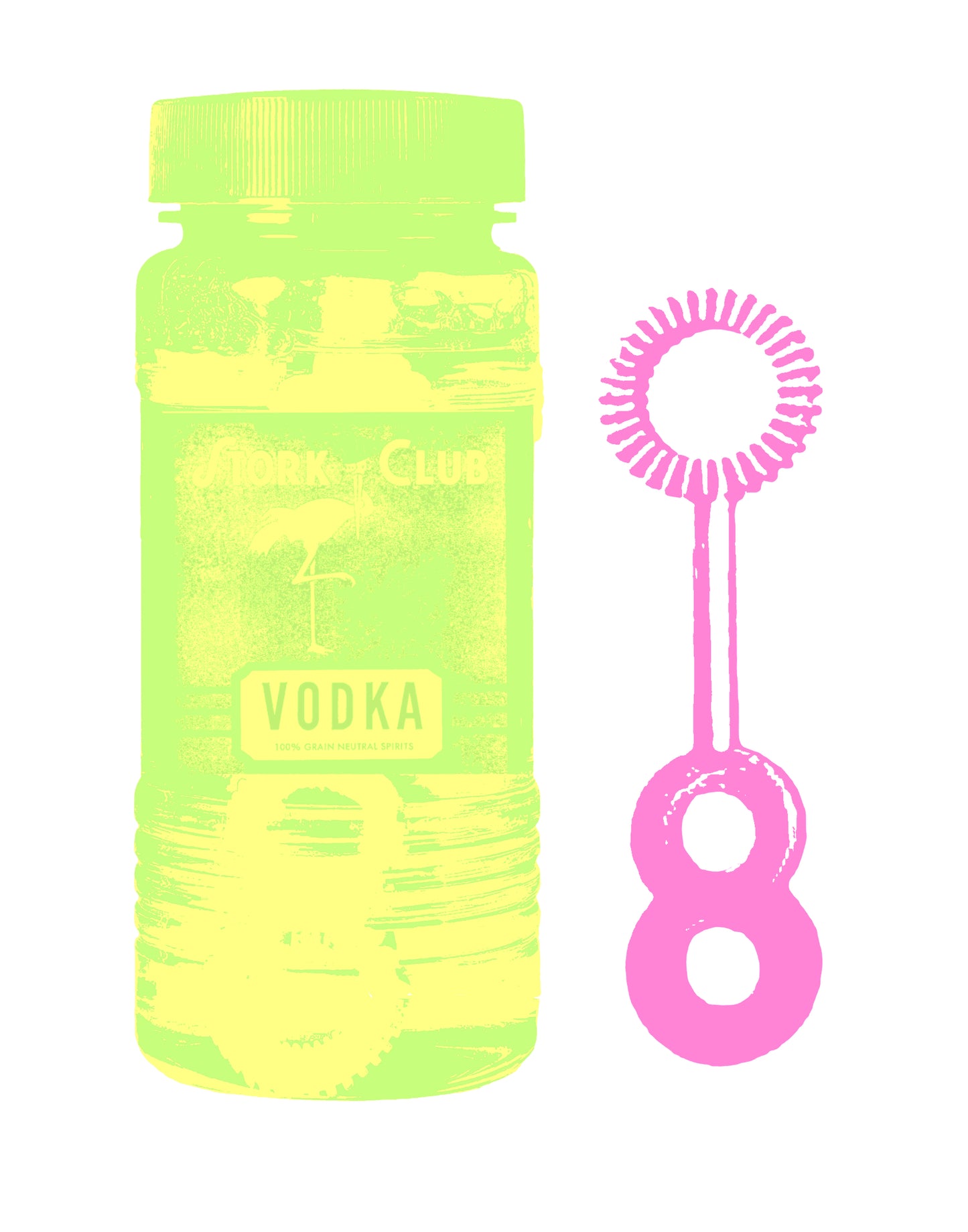 Bubbles/Vodka Print