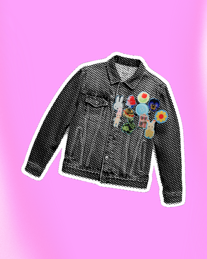 Acrylic Pin Cuties: 1.25" Illustrated Art Pins