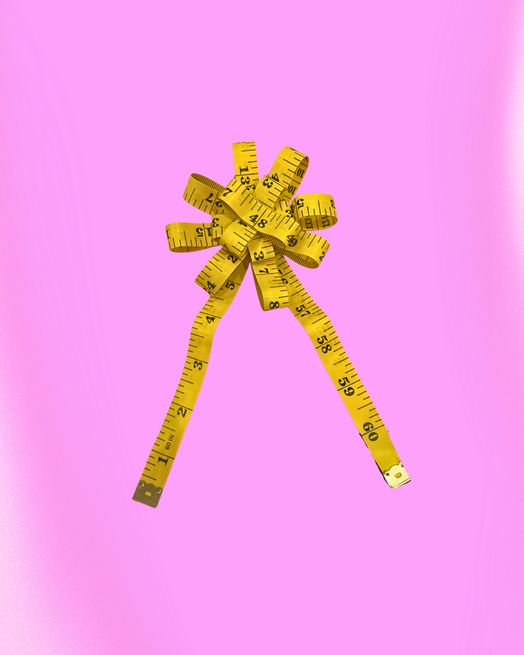 Tape Measure Rosette Bow: Upcycled Retro Vinyl Brooch