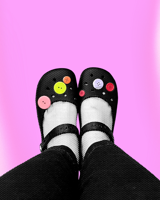 Upcycled Button Croc Charms: Shoe Jewelry Pack