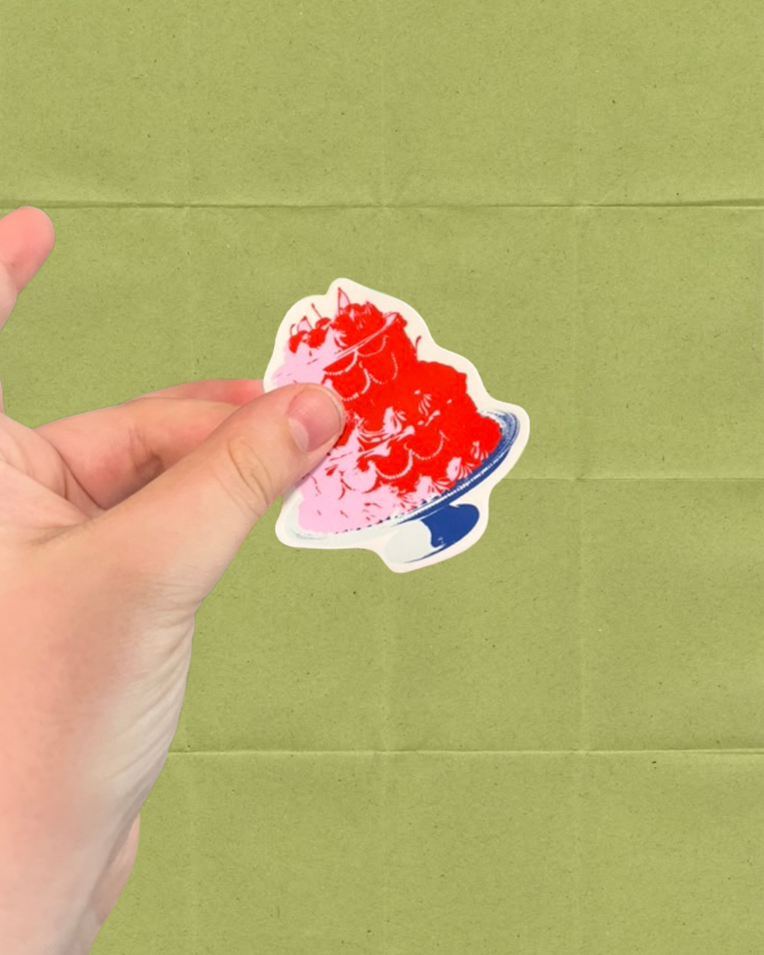 2.5" Vintage Cake Sticker