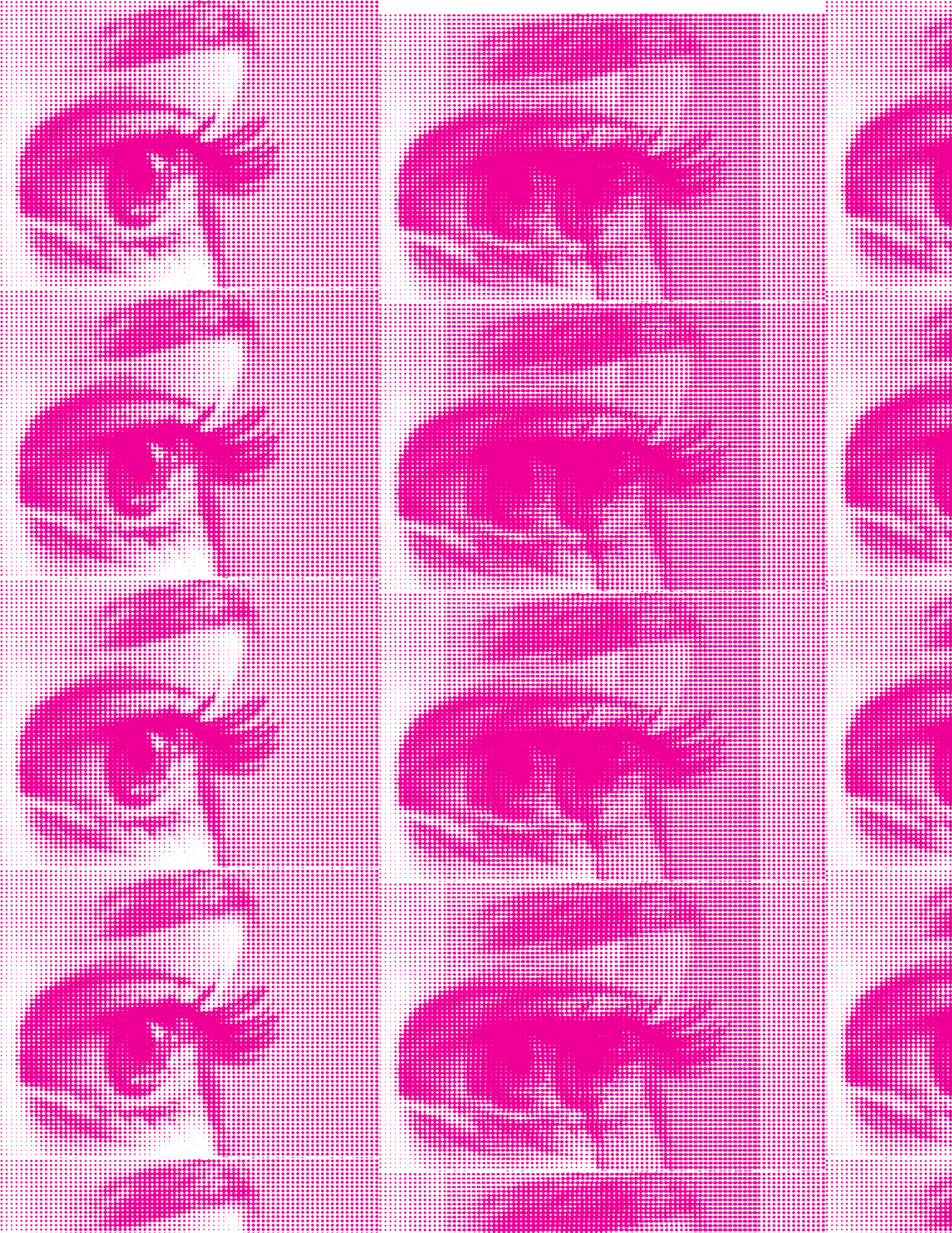 Pink Eye Halftone print