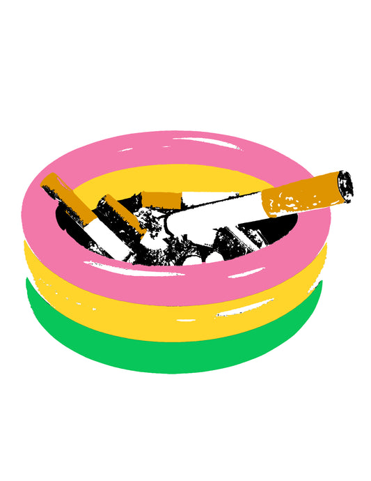 8.5 x 11 Kiddie Pool/Ashtray Print