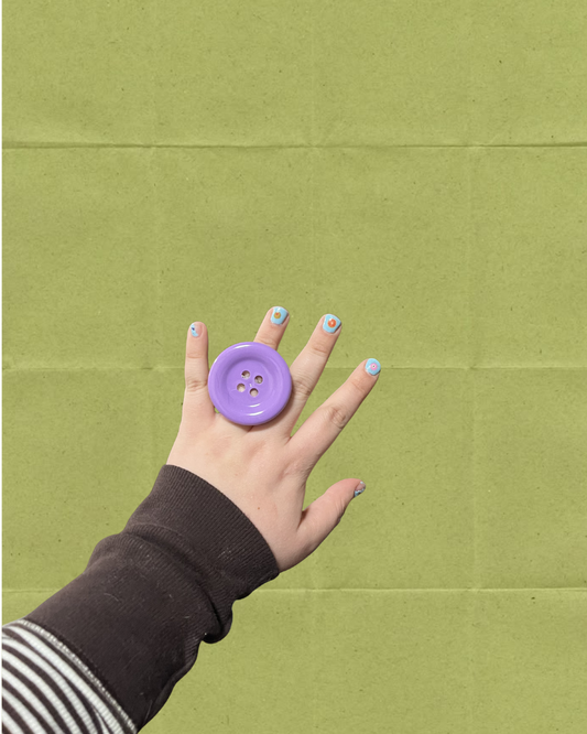 Jumbo Funky Button Ring