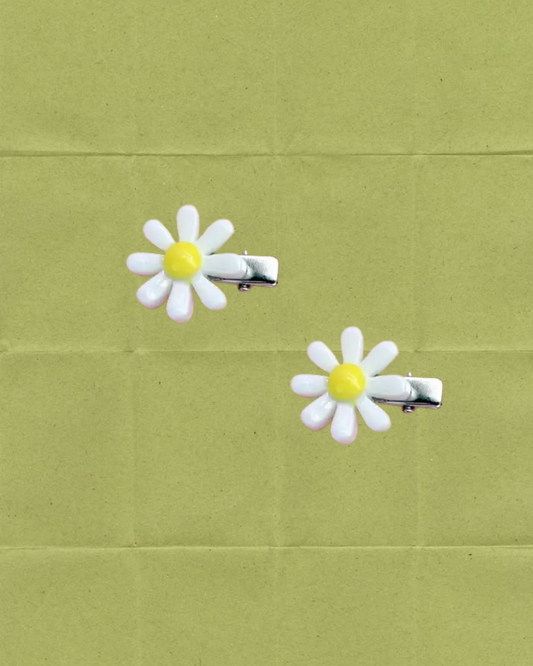 Daisy Flower Barrette Hair Clip