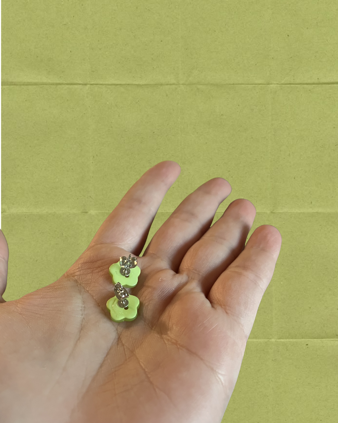 Mini Flower Pastel Button Earrings