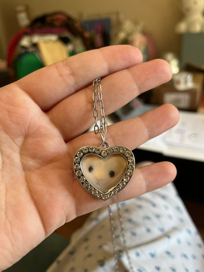 Interchangeable Photo Frame Pendant - Keychain or Necklace