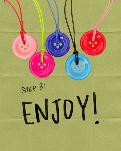 Build your own button necklace!
