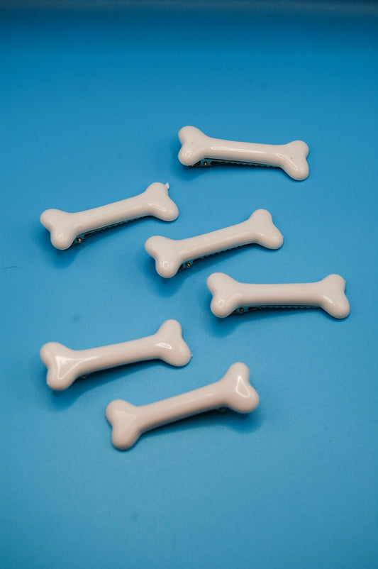 Cartoon Bone Hair Clip Barrette Set