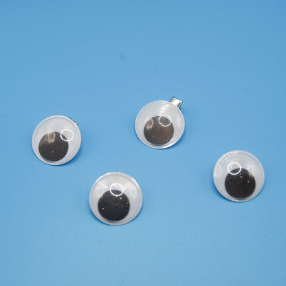 Upcycled Googly Eye Hair Clip Barrette Set