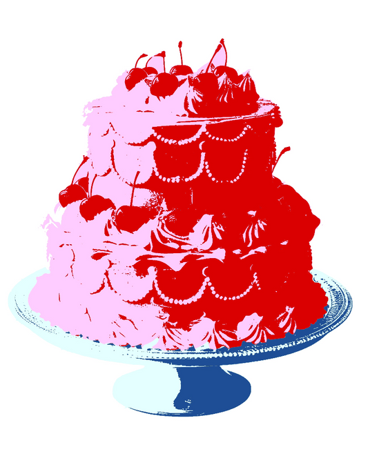 Vintage Cake print