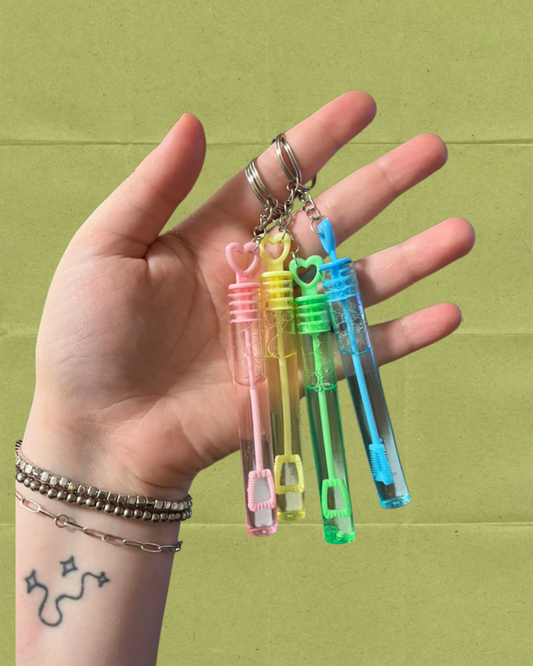 Bubble wand keychain
