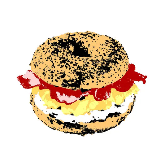 8.5 x 11 Bagel Sandy print