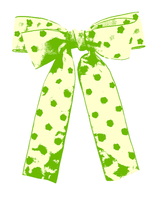 8.5 x 11 Yellow Bow Print