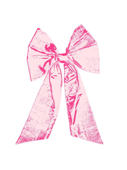 8.5 x 11 Pink Bow print