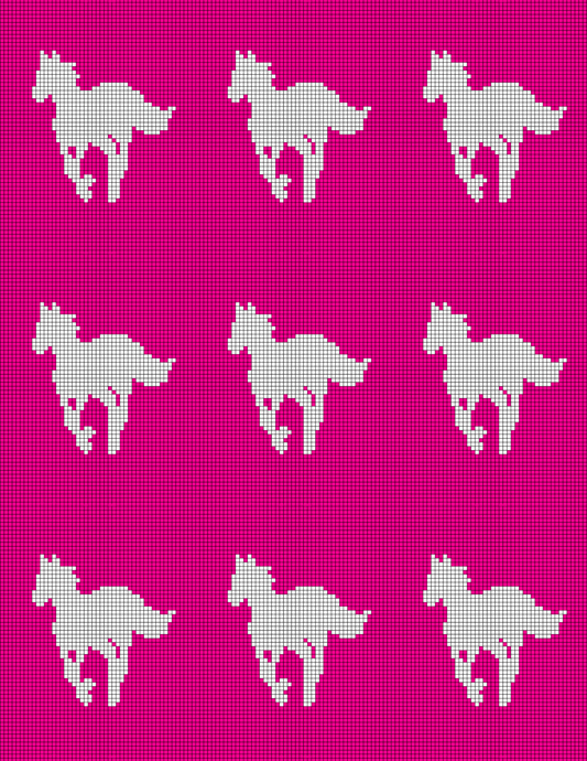Pixel Horse print