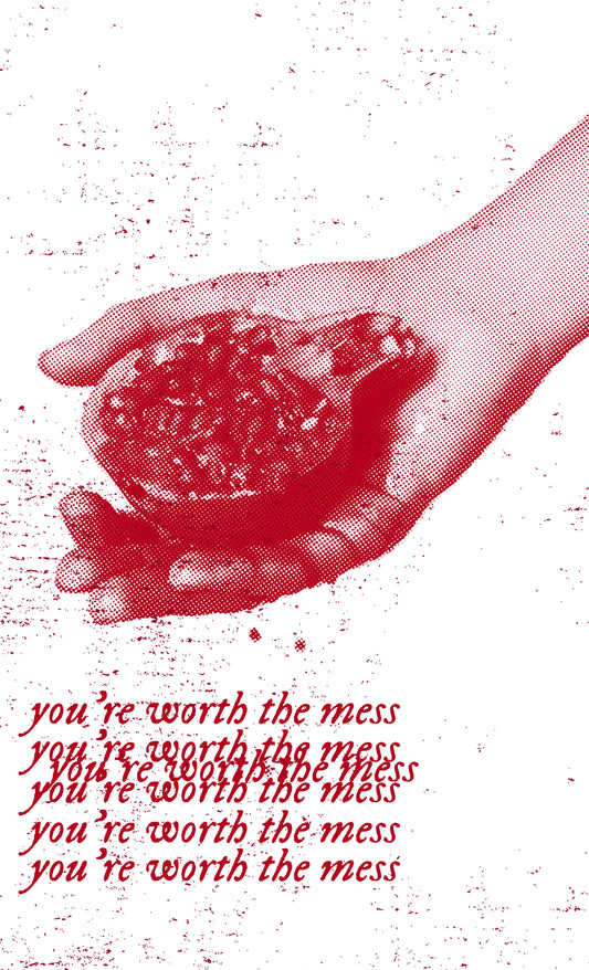 8.5 x 11 Pomegranate print