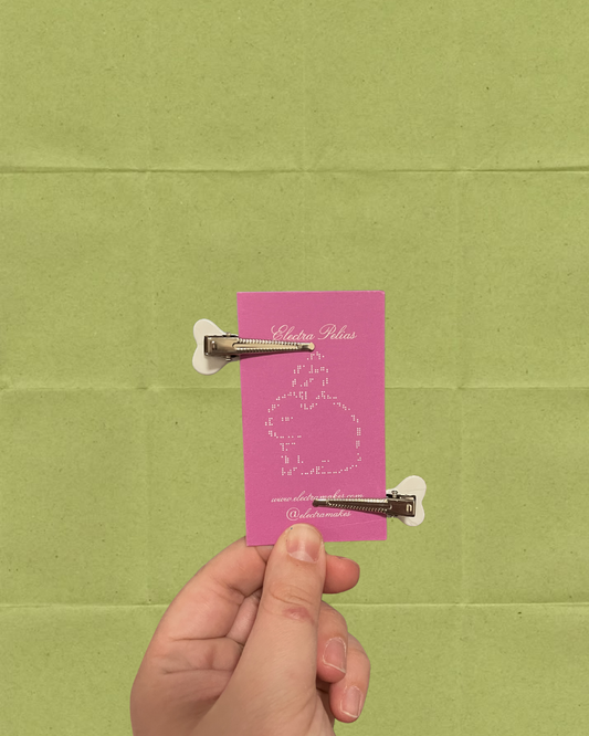 Cartoon Bone Hair Clip Barrette Set